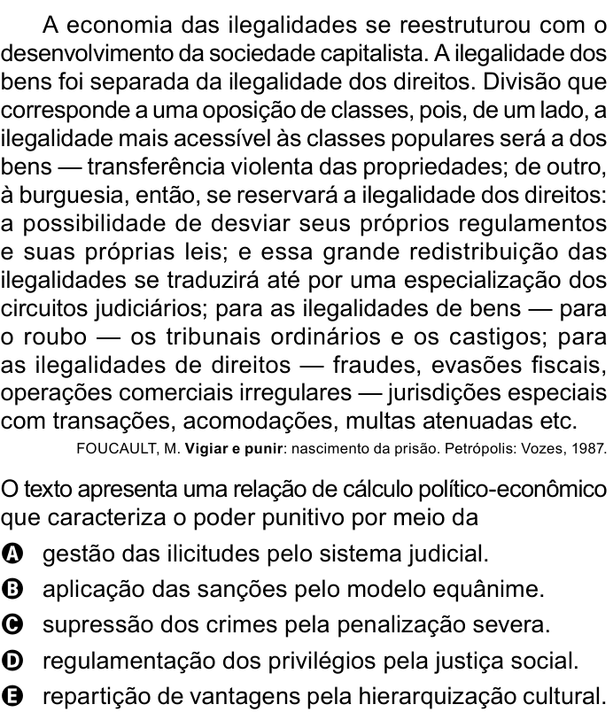 Questão 81 no caderno Azul do ENEM 2023