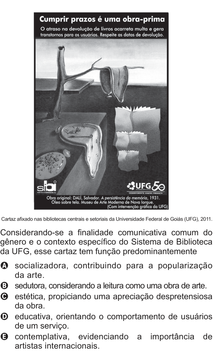 Questão 114 no caderno Azul do ENEM 2012