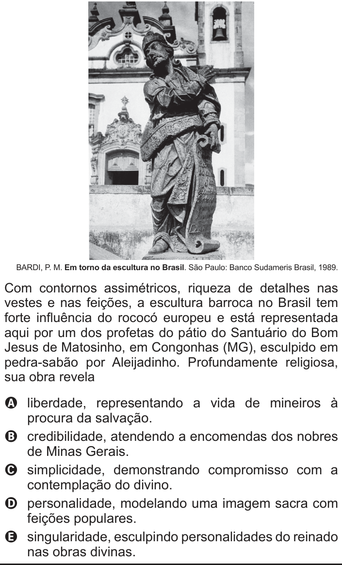 Questão 131 no caderno Azul do ENEM 2012