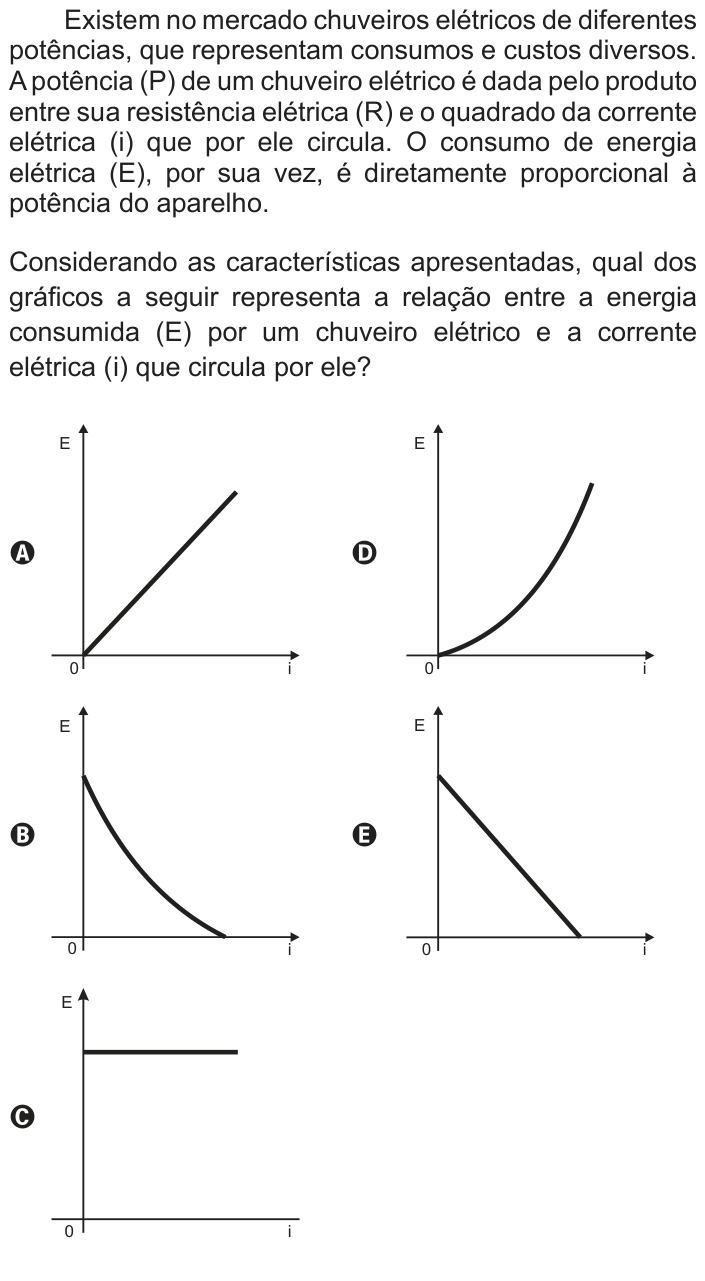 Questão 170 no caderno Azul do ENEM 2012