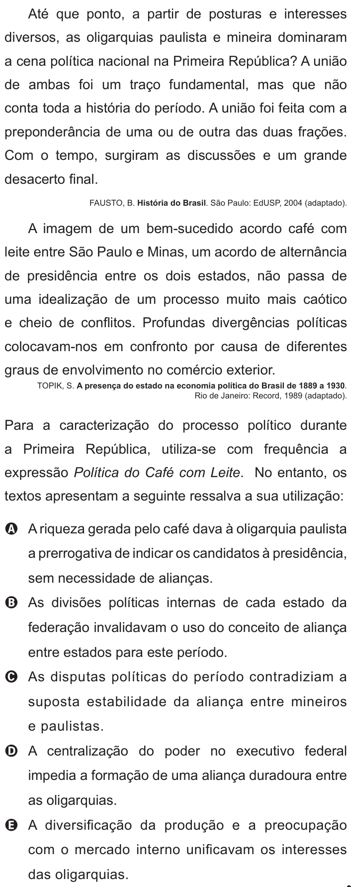 Questão 22 no caderno Azul do ENEM 2011