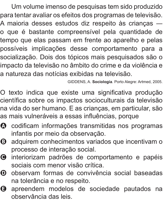 Questão 27 no caderno Azul do ENEM 2011
