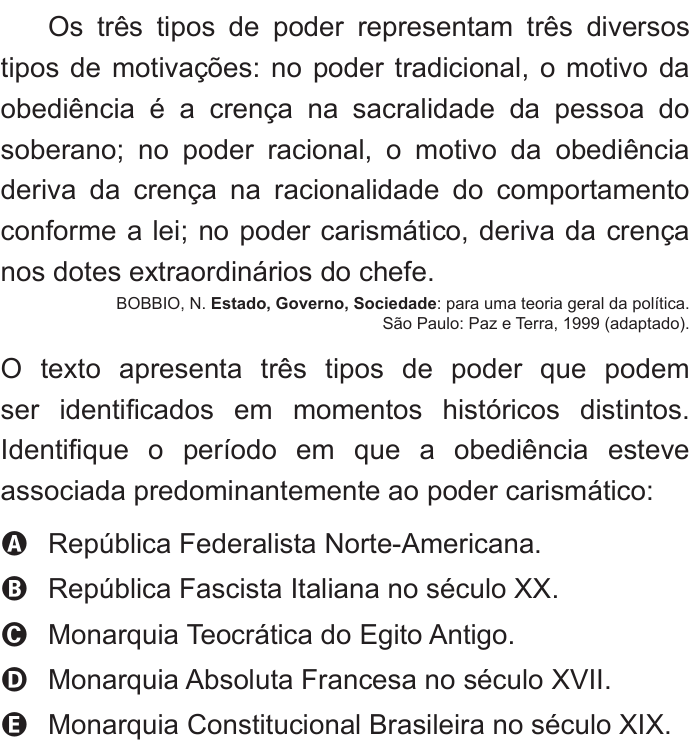 Questão 30 no caderno Azul do ENEM 2011