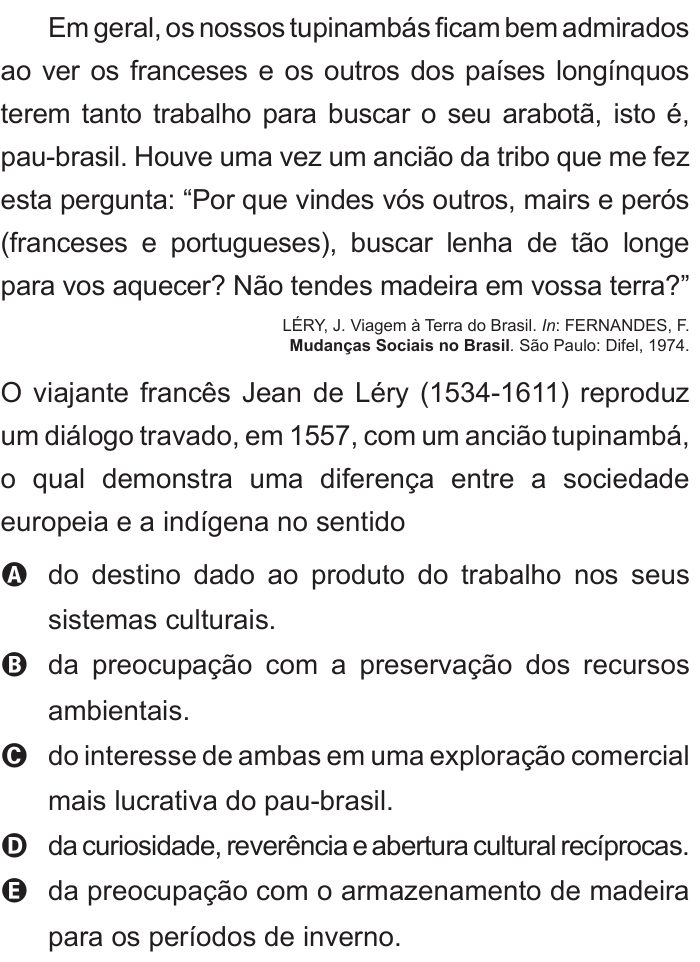 Questão 31 no caderno Azul do ENEM 2011