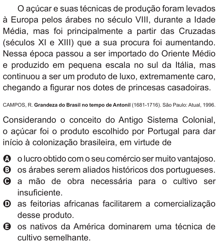 Questão 33 no caderno Azul do ENEM 2011