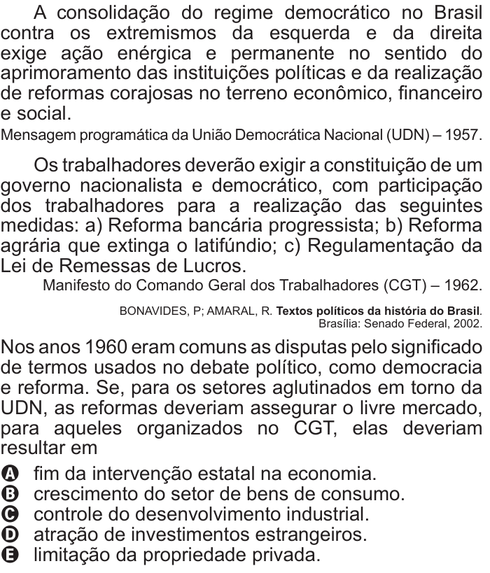Questão 41 no caderno Azul do ENEM 2011