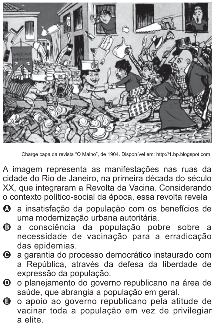 Questão 43 no caderno Azul do ENEM 2011