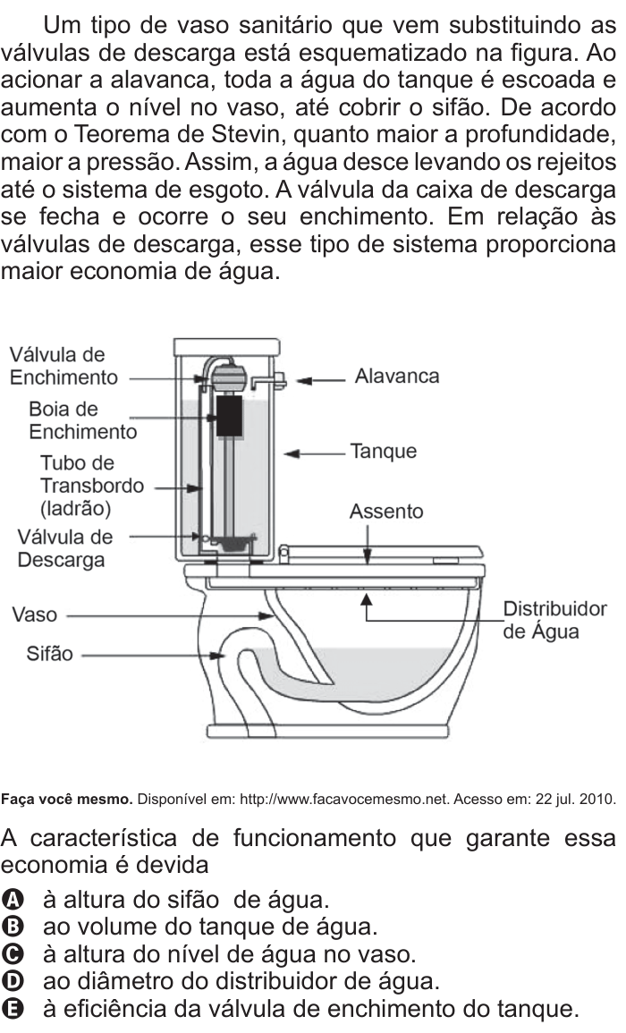 Questão 78 no caderno Azul do ENEM 2011