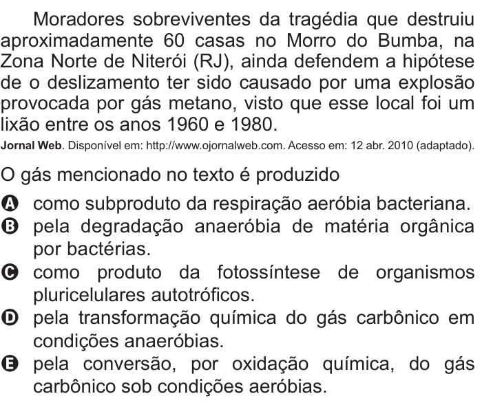 Questão 79 no caderno Azul do ENEM 2011