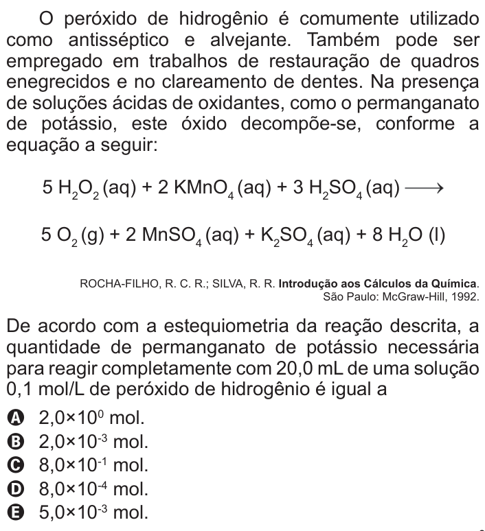 Questão 81 no caderno Azul do ENEM 2011