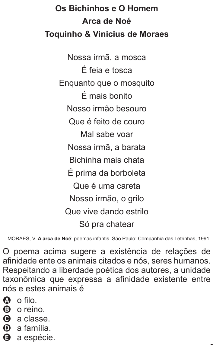 Questão 87 no caderno Azul do ENEM 2011