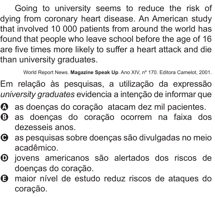 Questão 91 no caderno Azul do ENEM 2011