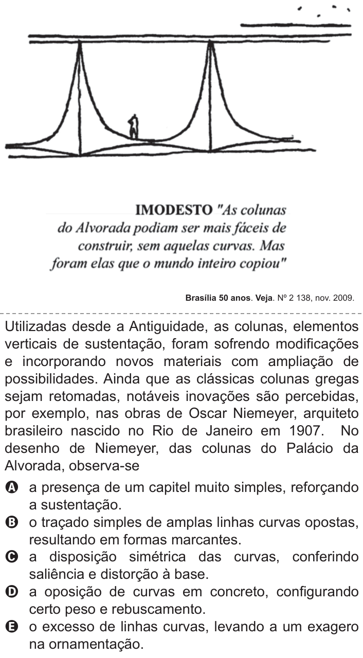Questão 107 no caderno Azul do ENEM 2011