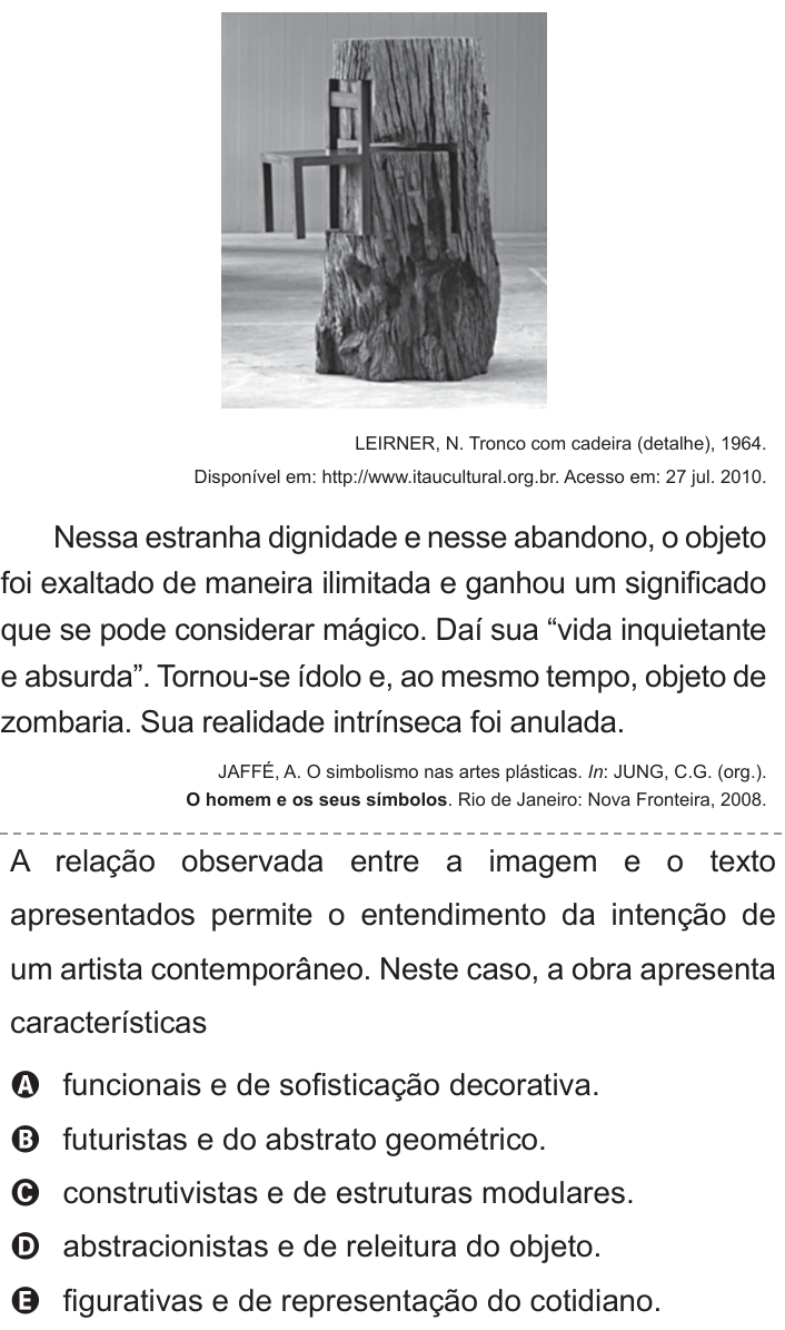 Questão 110 no caderno Azul do ENEM 2011