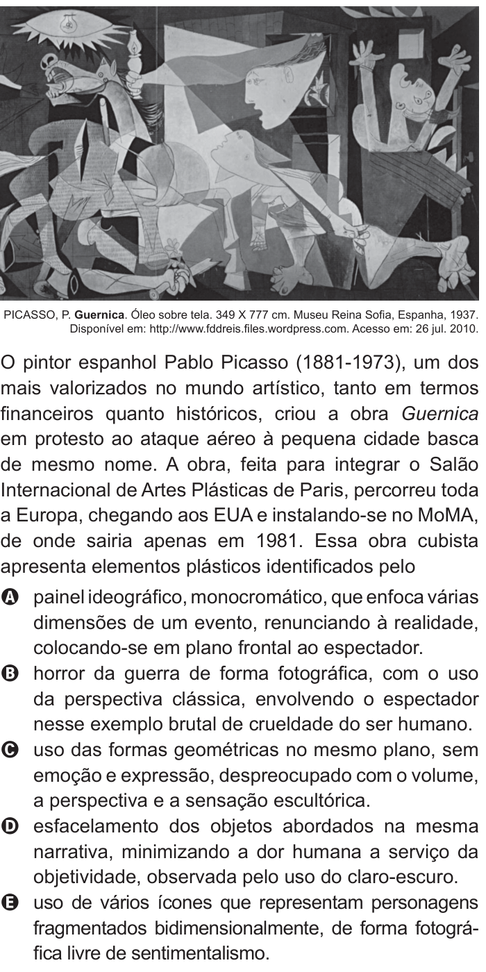 Questão 114 no caderno Azul do ENEM 2011