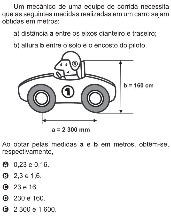 Questão 138 no caderno Azul do ENEM 2011