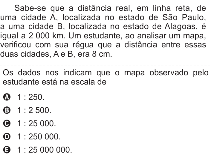 Questão 146 no caderno Azul do ENEM 2011