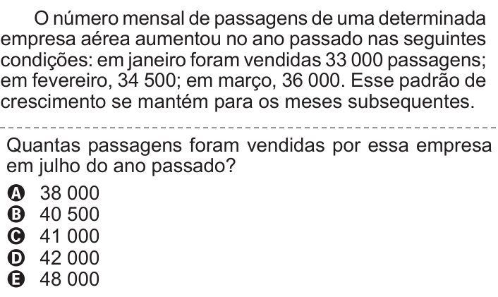 Questão 162 no caderno Azul do ENEM 2011