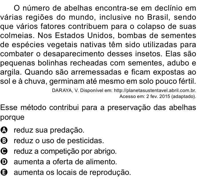Questão 91 no caderno Azul do ENEM 2023