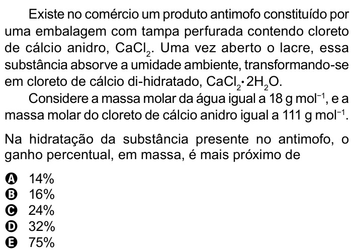 Questão 96 no caderno Azul do ENEM 2023