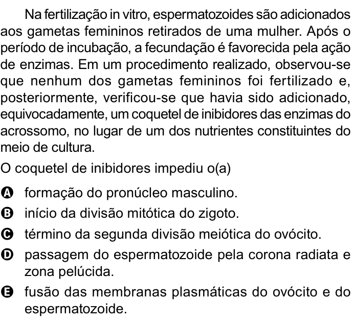 Questão 107 no caderno Azul do ENEM 2023