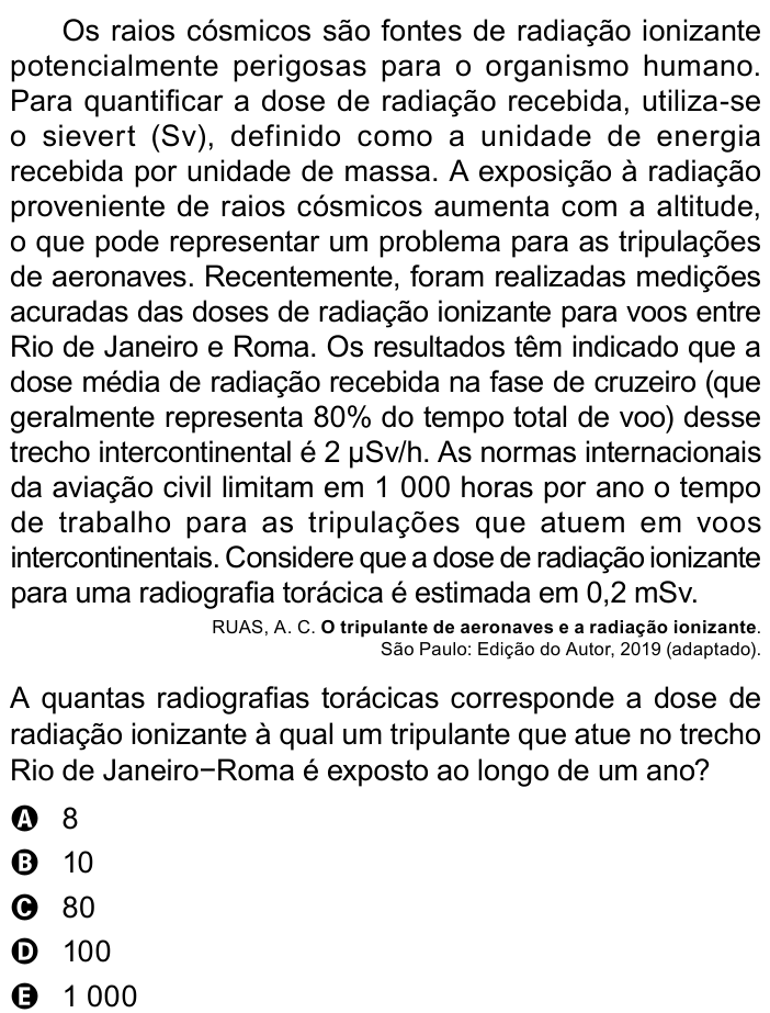 Questão 117 no caderno Azul do ENEM 2023