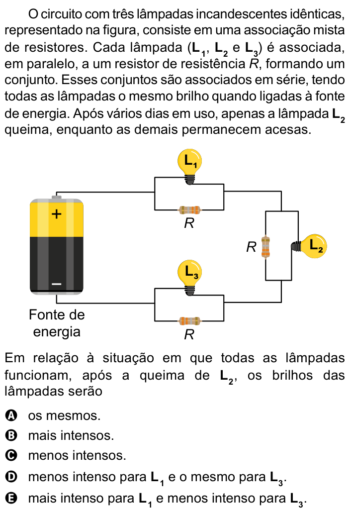 Questão 120 no caderno Azul do ENEM 2023