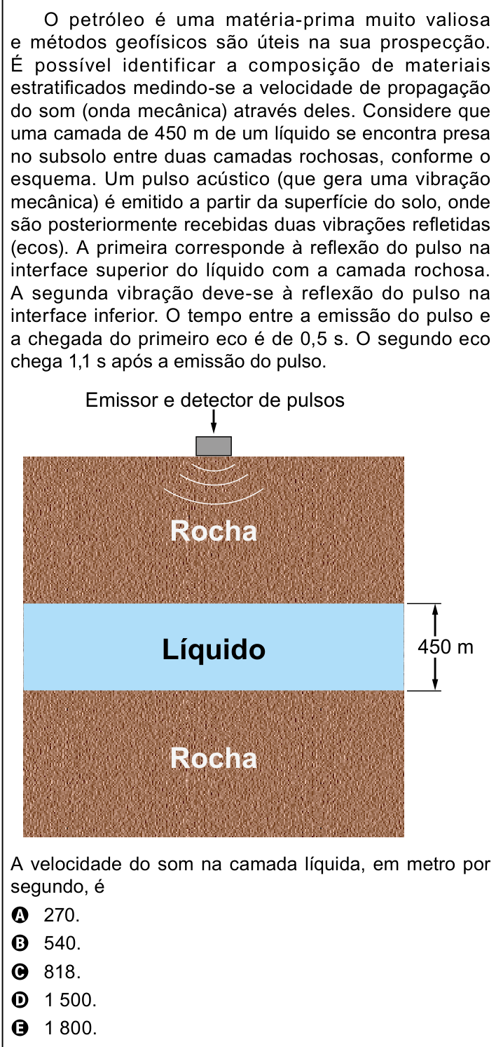 Questão 135 no caderno Azul do ENEM 2023