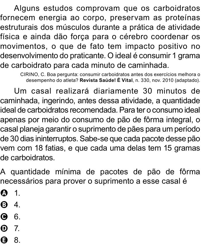 Questão 147 no caderno Azul do ENEM 2023