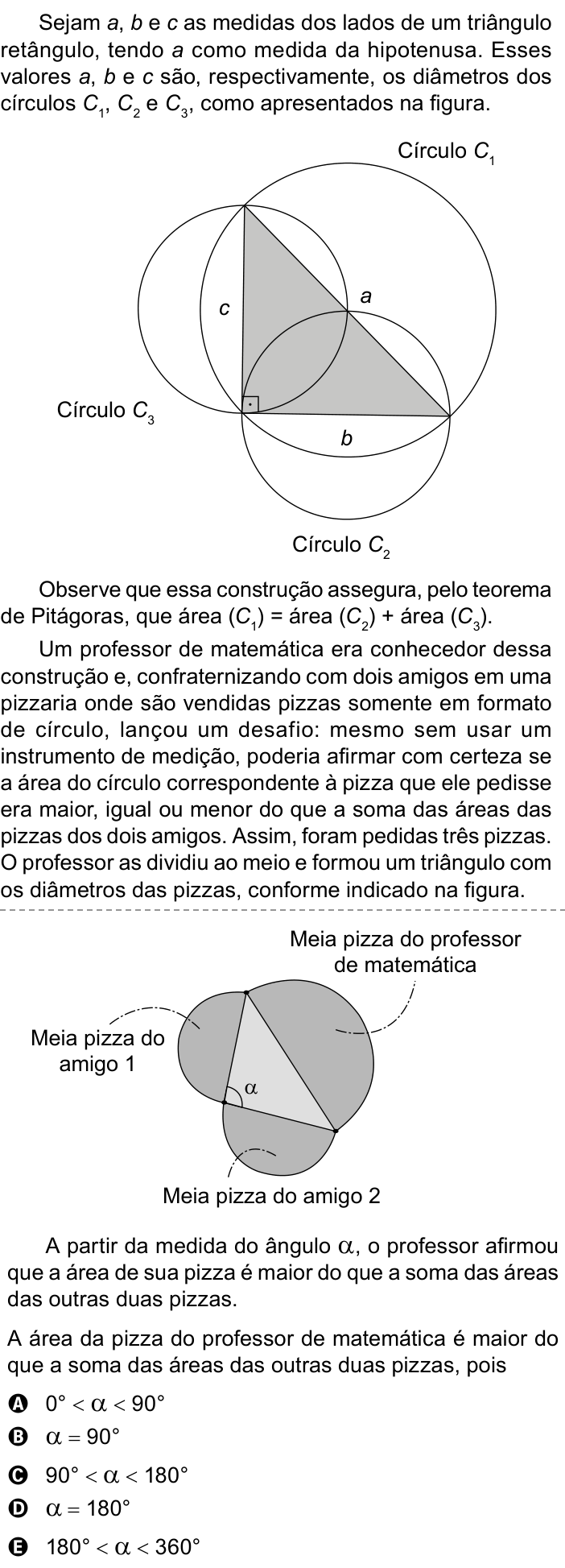 Questão 172 no caderno Azul do ENEM 2023