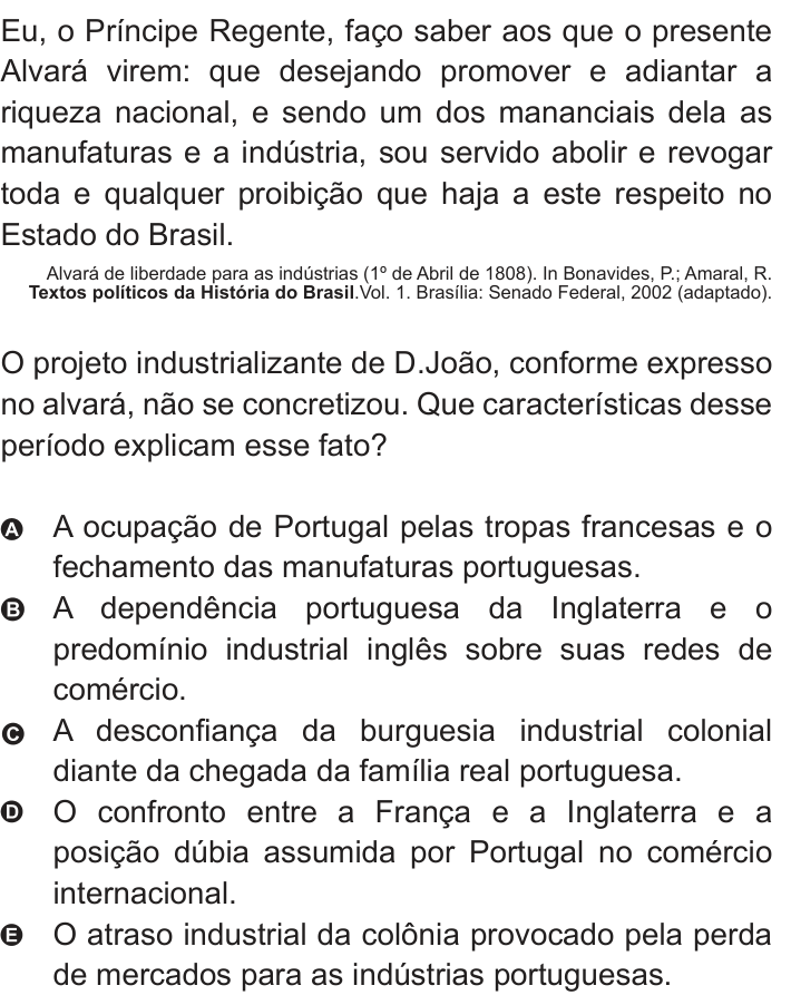 Questão 24 no caderno Azul do ENEM 2010