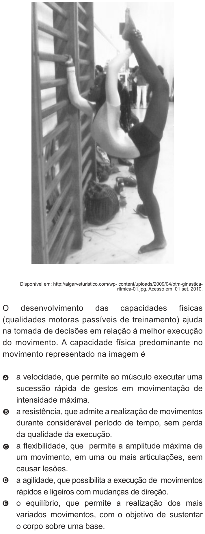 Questão 110 no caderno Azul do ENEM 2010