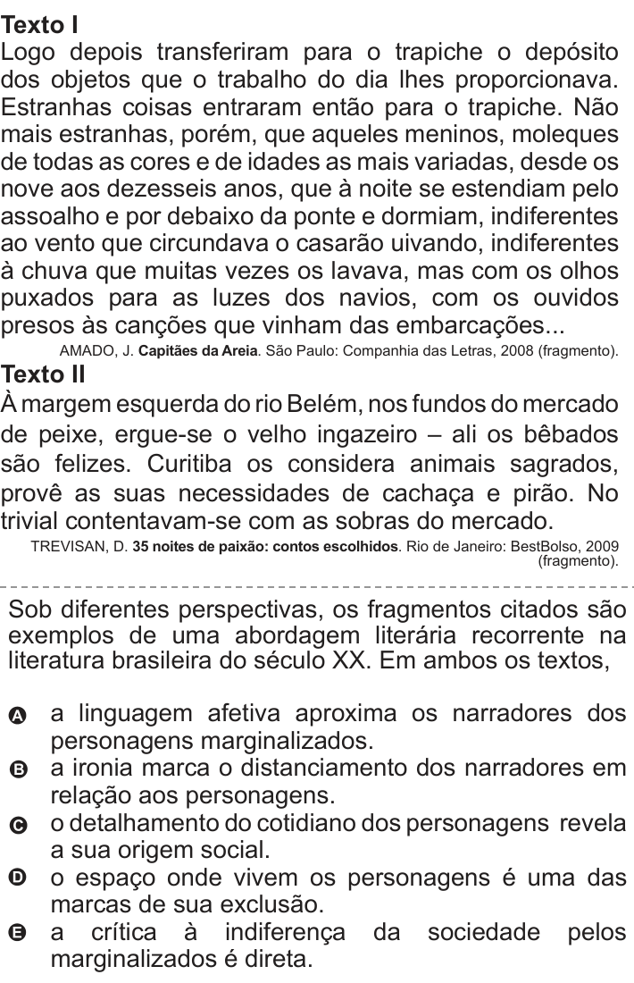 Questão 118 no caderno Azul do ENEM 2010
