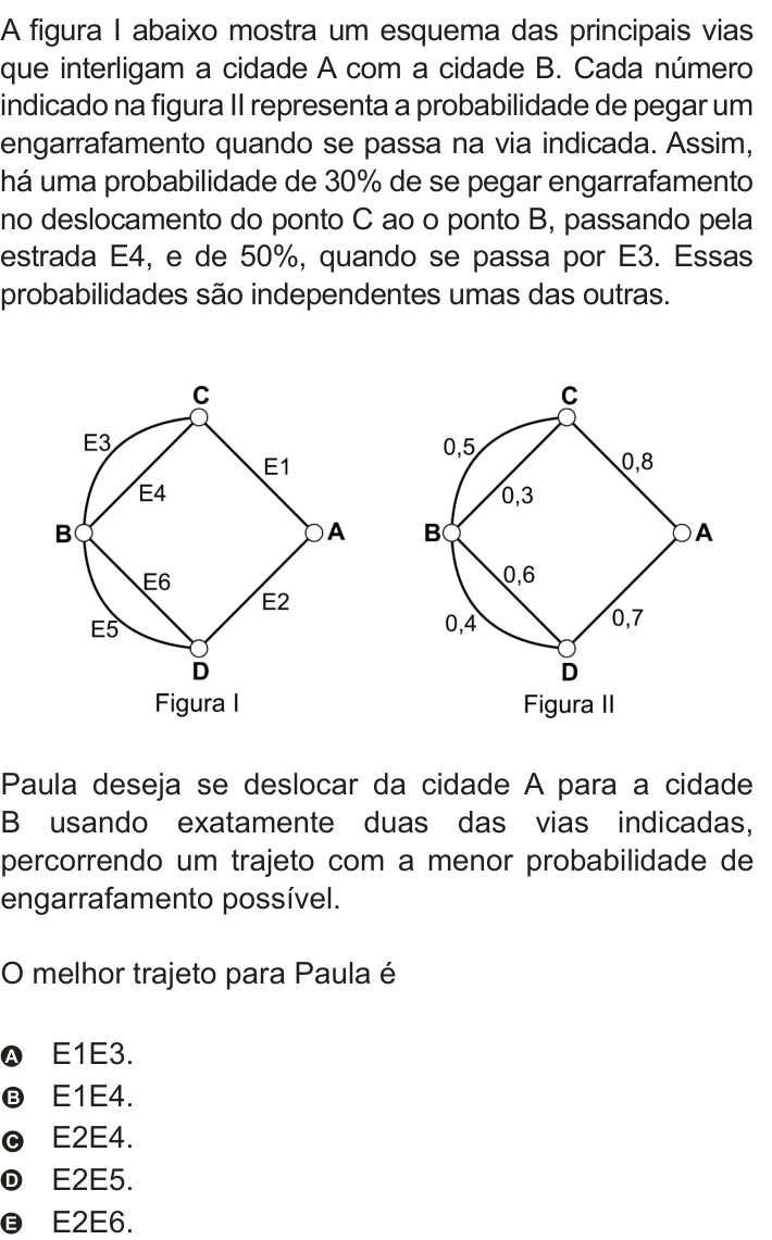 Questão 147 no caderno Azul do ENEM 2010