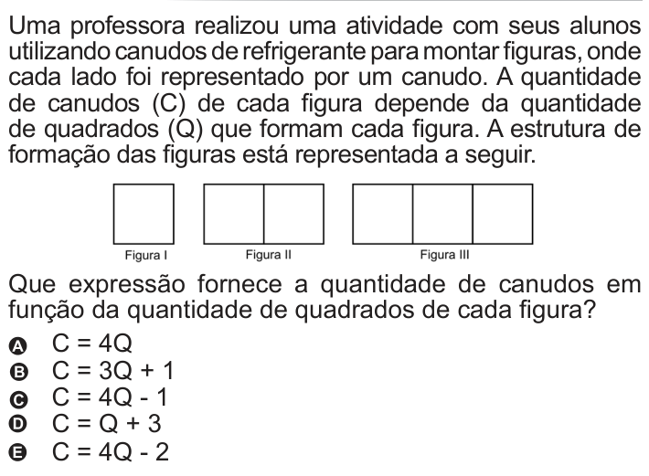 Questão 149 no caderno Azul do ENEM 2010