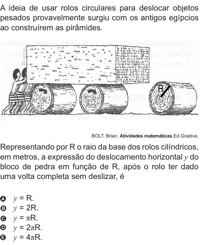 Questão 163 no caderno Azul do ENEM 2010