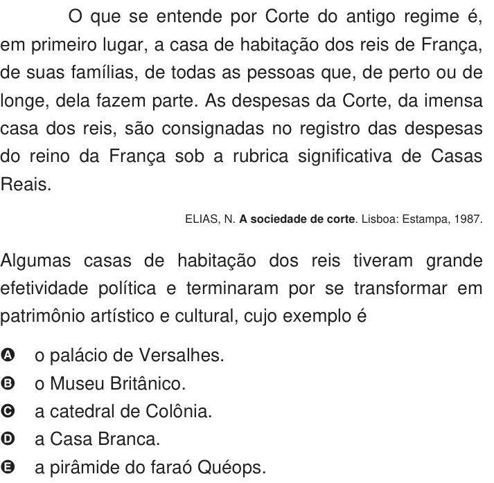 Questão 47 no caderno Azul do ENEM 2009