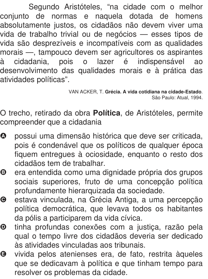 Questão 58 no caderno Azul do ENEM 2009