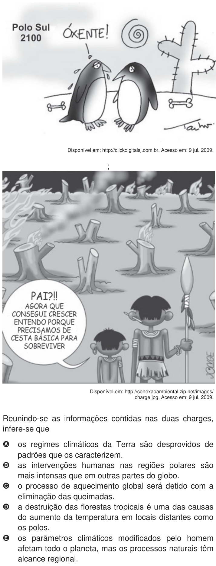 Questão 86 no caderno Azul do ENEM 2009