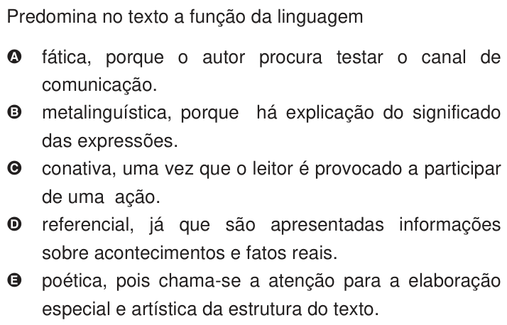 Questão 116 no caderno Azul do ENEM 2009