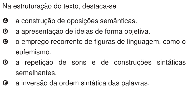 Questão 117 no caderno Azul do ENEM 2009