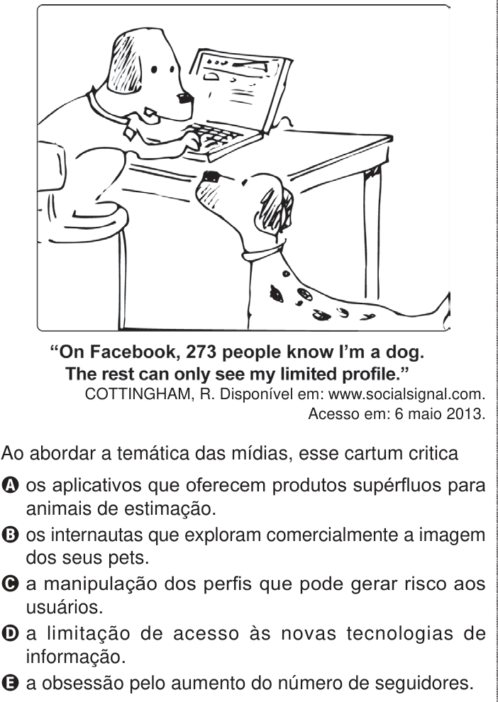 Questão 4 no caderno Azul do ENEM PPL 2024