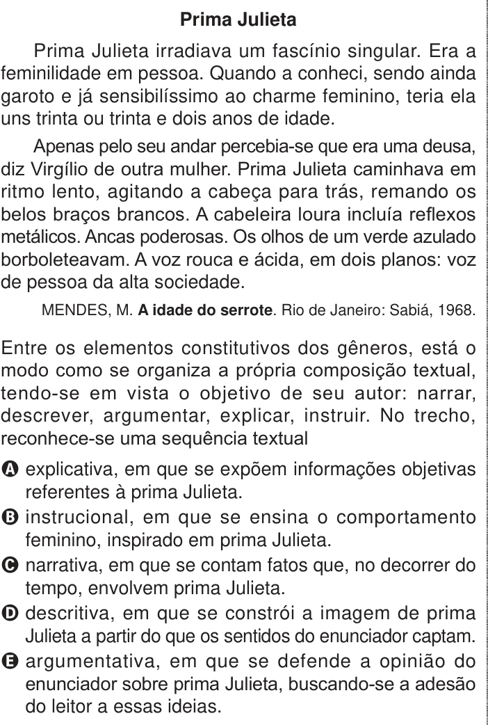 Questão 7 no caderno Azul do ENEM PPL 2024