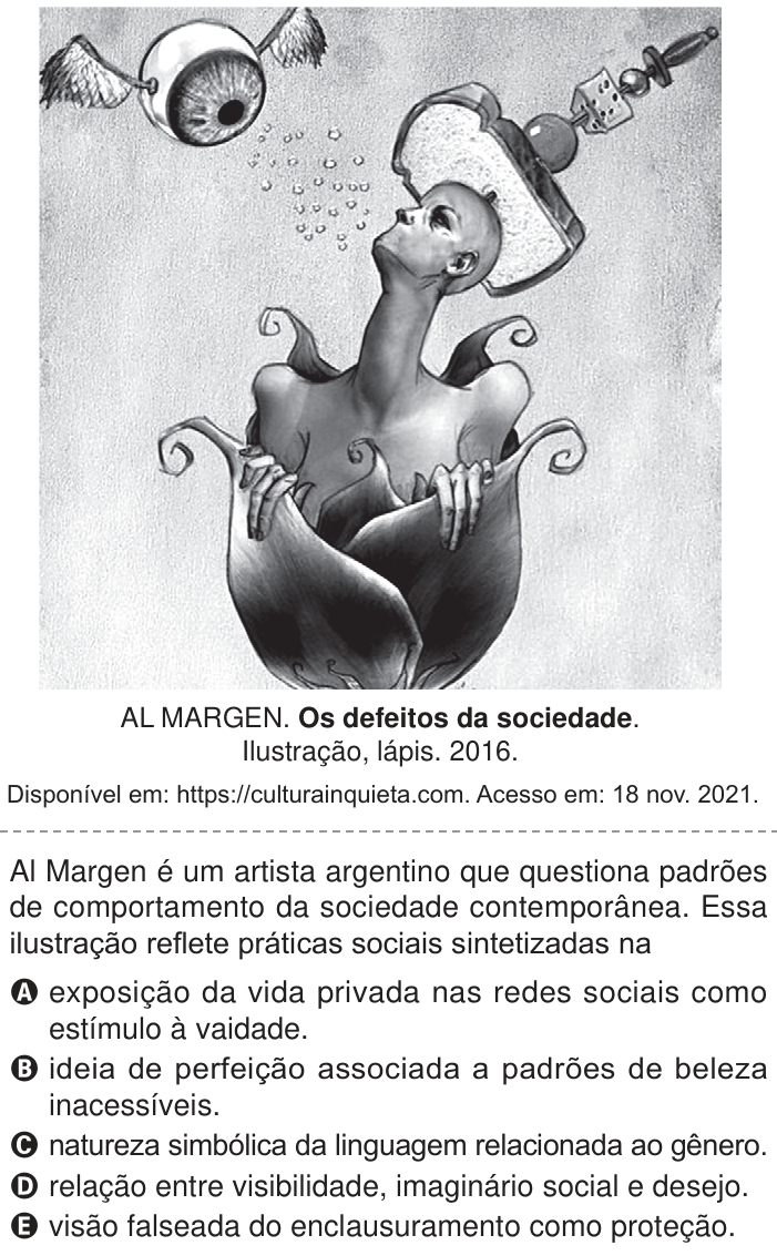Questão 8 no caderno Azul do ENEM PPL 2024