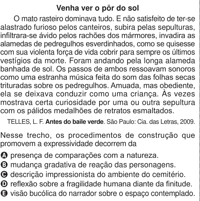 Questão 13 no caderno Azul do ENEM PPL 2024