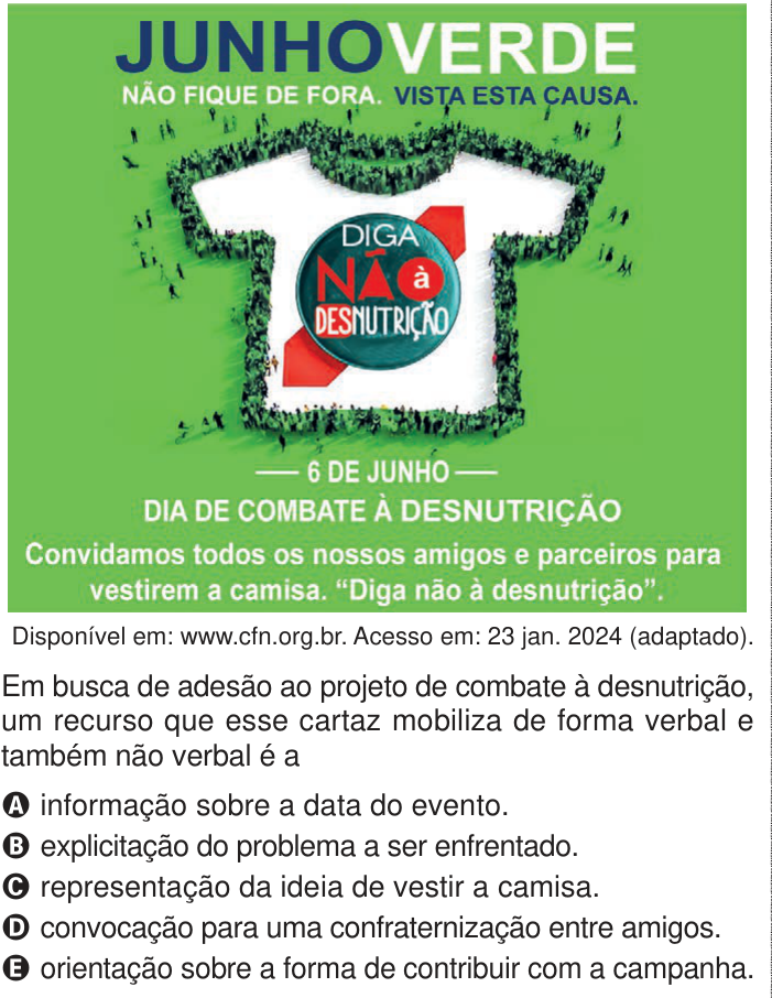 Questão 26 no caderno Azul do ENEM PPL 2024