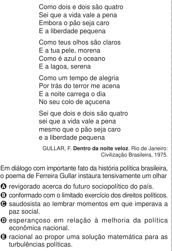 Questão 32 no caderno Azul do ENEM PPL 2024