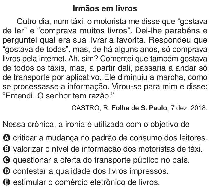 Questão 35 no caderno Azul do ENEM PPL 2024
