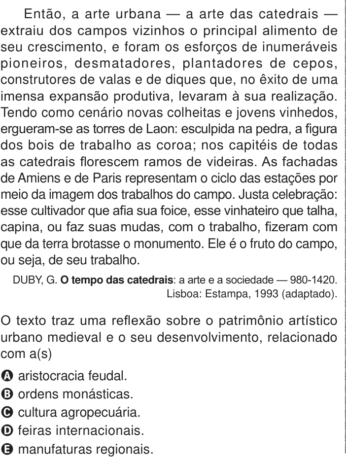 Questão 47 no caderno Azul do ENEM PPL 2024