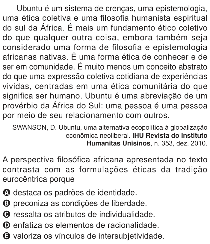 Questão 53 no caderno Azul do ENEM PPL 2024